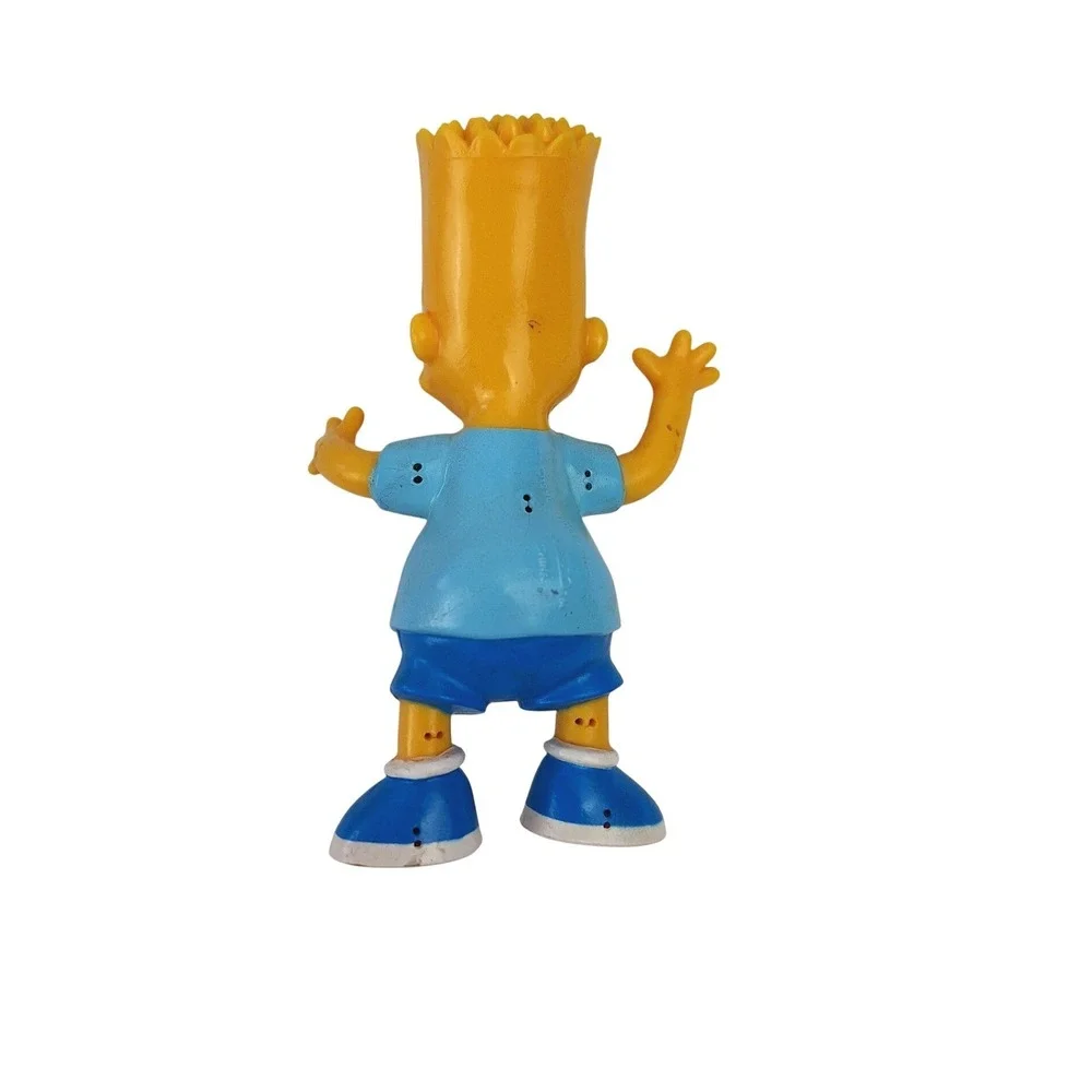 Vintage The Simpsons Plush Vinyl Head Figure Lot Homer Marge Lisa‎ Bart 4pc Set